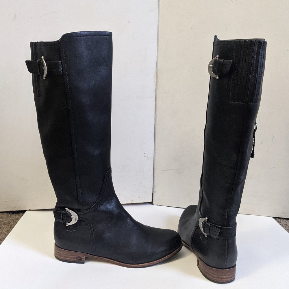 UGG Amberlee Leather Riding Boots